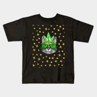 Mardi Gras Cat Kids T-Shirt